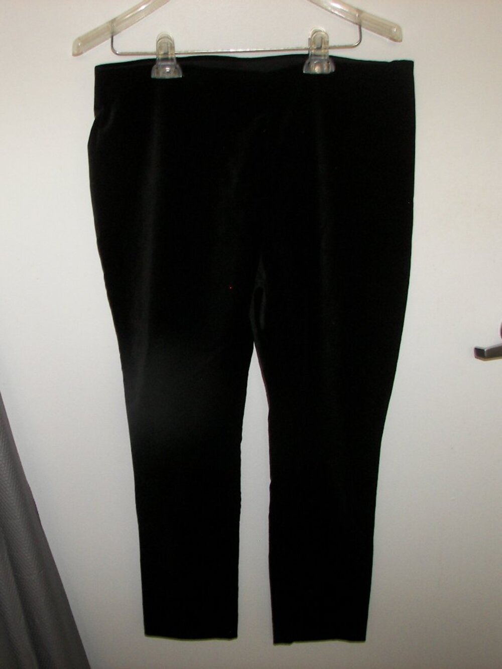 Lauren Ralph Lauren black velvet straight leg pants size 12